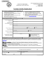 Document preview: Form KTLVEN-04 Foreign Vendor Registration - Nevada