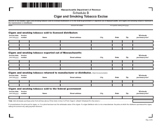 Form Cigar-2 Cigar and Smoking Tobacco Excise Return (October 2008 Through June 2013) - Massachusetts, Page 4