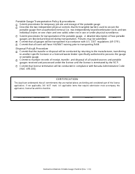 Portable Gauge Licensing Checklist - Nevada, Page 3