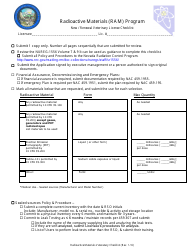 Document preview: New / Renewal Veterinary License Checklist - Nevada