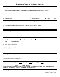 HRD Form 416 &quot;Employee's Report of Workplace Violence&quot; - Hawaii