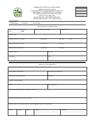 Form RPD-36 &quot;Norm Site Notification Form&quot; - Louisiana