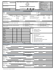 KDADS Form FAI-001 &quot;Functional Assessment Instrument&quot; - Kansas