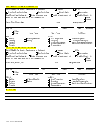 KDADS Form SS-025 Iii-E Caregiver Assessment Plan - Kansas, Page 2