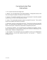 KDADS Form SS-046 Corrective Action Plan - Kansas, Page 3