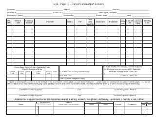 KDADS Form SS-005 Uniform Assessment Instrument - Kansas, Page 12