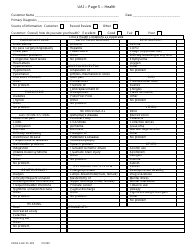 KDADS Form SS-005 Uniform Assessment Instrument - Kansas, Page 5