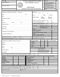Document preview: KDADS Form SS-003 Abbreviated Uniform Assessment Instrument - Kansas