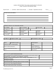 KDADS Form SS-028 &quot;Legal Services Reporting Form&quot; - Kansas
