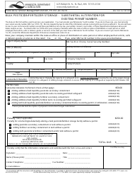 Form AG-03312 Bulk Pesticide/Fertilizer Storage - Substantial Alteration - Minnesota