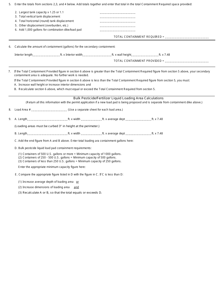 Form AG-03312 Bulk Pesticide / Fertilizer Storage - Substantial Alteration - Minnesota, Page 6