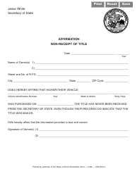 state of illinois correct duplicate title form