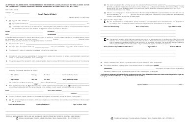 Form RT OPR31.14 Small Estate Affidavit - Illinois, Page 2