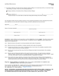 Form DC-9 Articles of Merger (Subsidiary Into Parent) - Hawaii, Page 2