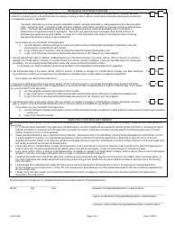 Form 1623 Application for Resident or Non-resident Managing General Agent - Louisiana, Page 2