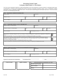 Form 1623 Application for Resident or Non-resident Managing General Agent - Louisiana, Page 3