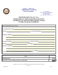 Form PEO1 Registration to Act as a Professional Employer Organization in the State of Louisiana - Louisiana, Page 3