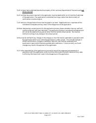 Application Verifying Eligibility as Surplus Lines Insurer in the State of Louisiana - Louisiana, Page 2