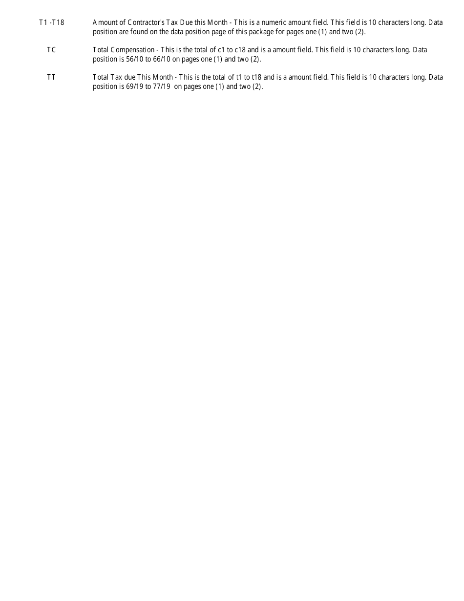 Form 72-325-01-5 Supplemental Prime Contractor Tax Schedule - Mississippi, Page 9