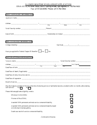 Form IL497-0472 Illinois Mia/Pow Scholarship Application - Illinois