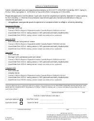 Form IL497-0472 Illinois Mia/Pow Scholarship Application - Illinois, Page 2
