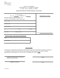 Form CTS-09 &quot;Registration of Professional Solicitor&quot; - Michigan