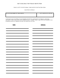 Form CTS-13 Public Safety Professional Fundraiser Registration Form - Michigan, Page 4