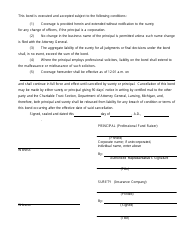 Form DAG009-085 Uniform Public Safety Professional Fund Raiser Surety Bond - Renewal - Michigan, Page 2