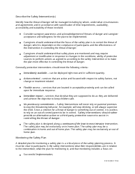 Instructions for Form CD-18 Safety Plan - Missouri, Page 2