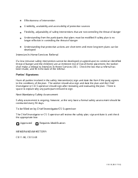 Instructions for Form CD-18 Safety Plan - Missouri, Page 4