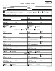 Document preview: Form CD-37 Paternity Scheduling Request - Missouri