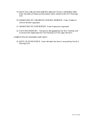 Instructions for Form CD-53 Application for Fair Hearing - Missouri, Page 3