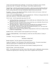 Instructions for Form CD-150 Child Care Authorization Form - Missouri, Page 2