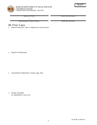 Document preview: Form CD-164IIS_P Critical Event Case Review - Prior Iis - Missouri