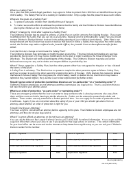 Form CD-215 Children With Problem Sexual Behaviors Safety Plan - Missouri, Page 3