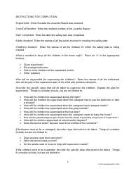 Instructions for Form CD-215 Children With Problem Sexual Behaviors Safety Plan - Missouri, Page 2