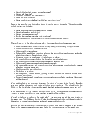 Instructions for Form CD-215 Children With Problem Sexual Behaviors Safety Plan - Missouri, Page 3