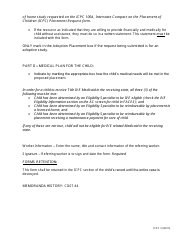 Instructions for Form CD-ICPC-3 Interstate Compact on the Placement of Children (Icpc) Financial/Medical Plan - Missouri, Page 2
