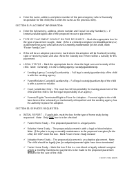 Instructions for Form CD-ICPC-100A Placement Request - Interstate Compact on the Placement of Children (Icpc) - Missouri, Page 2