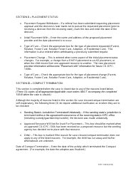 Instructions for Form CD-ICPC-100B Child Placement Status Report - Interstate Compact on the Placement of Children (Icpc) - Missouri, Page 2