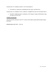 Instructions for Form CD-ICPC-100B Child Placement Status Report - Interstate Compact on the Placement of Children (Icpc) - Missouri, Page 3