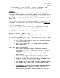 Instructions for Form CD-ICPC-102 Receiving State&#039;s Priority Home Study - Interstate Compact on the Placement of Children (Icpc) - Missouri