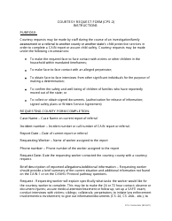 Instructions for Form CPS-2 &quot;Courtesy Request Form&quot; - Missouri