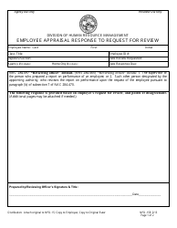 Form NPD-15R Employee Appraisal Response to Request for Review - Nevada