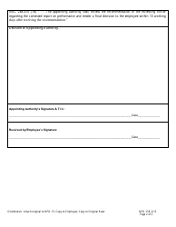 Form NPD-15R Employee Appraisal Response to Request for Review - Nevada, Page 2