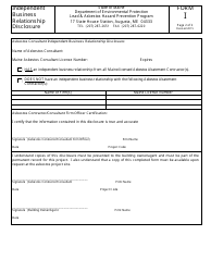 Form I Asbestos Independent Business Relationship Disclosure - Maine, Page 2