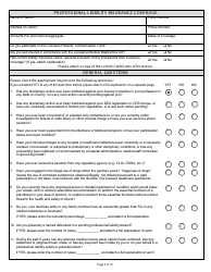 Louisiana Standardized Credentialing Application Form - Louisiana, Page 9