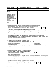Formulario HFS3654S Informacion Financiera Adicional Para Las Personas Que Solicitan Cuidado a Largo Plazo - Illinois (Spanish), Page 2