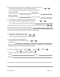Formulario HFS3654S Informacion Financiera Adicional Para Las Personas Que Solicitan Cuidado a Largo Plazo - Illinois (Spanish), Page 4