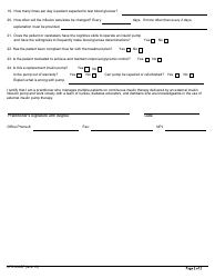 Form HFS2305F Certificate of Medical Necessity for External Insulin Infusion Pump - Illinois, Page 2